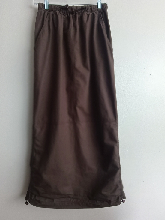 The Frankie Shop Dresses & Skirts - Frankie Los Angeles Upcycled Parachute Maxi Skirt in Earthy Brown Cotton Size S